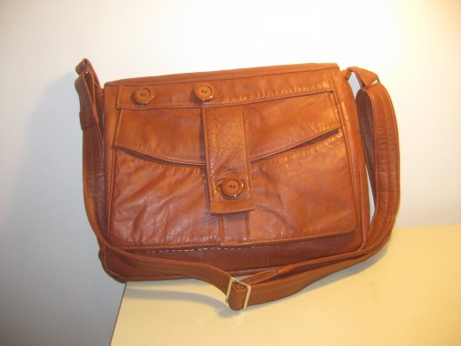 Tan HENRY Laptop/Messenger with Ted Baker Lining