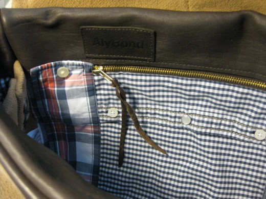 Large HENRY Messenger Bag with Crombie Coat and Abercrombie Shirts