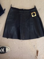 1960’s Leather and Suede Skirts into 2 EVIE Hobos
